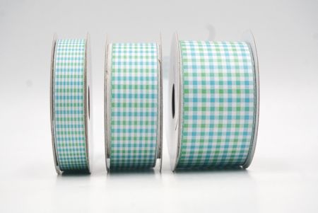 Verse Aqua en Groene Gingham Lint_AI